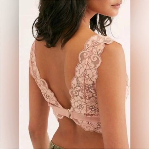 Free People X We are HAH Got Ur Back Bra Copper Rose - Picture 2 of 6